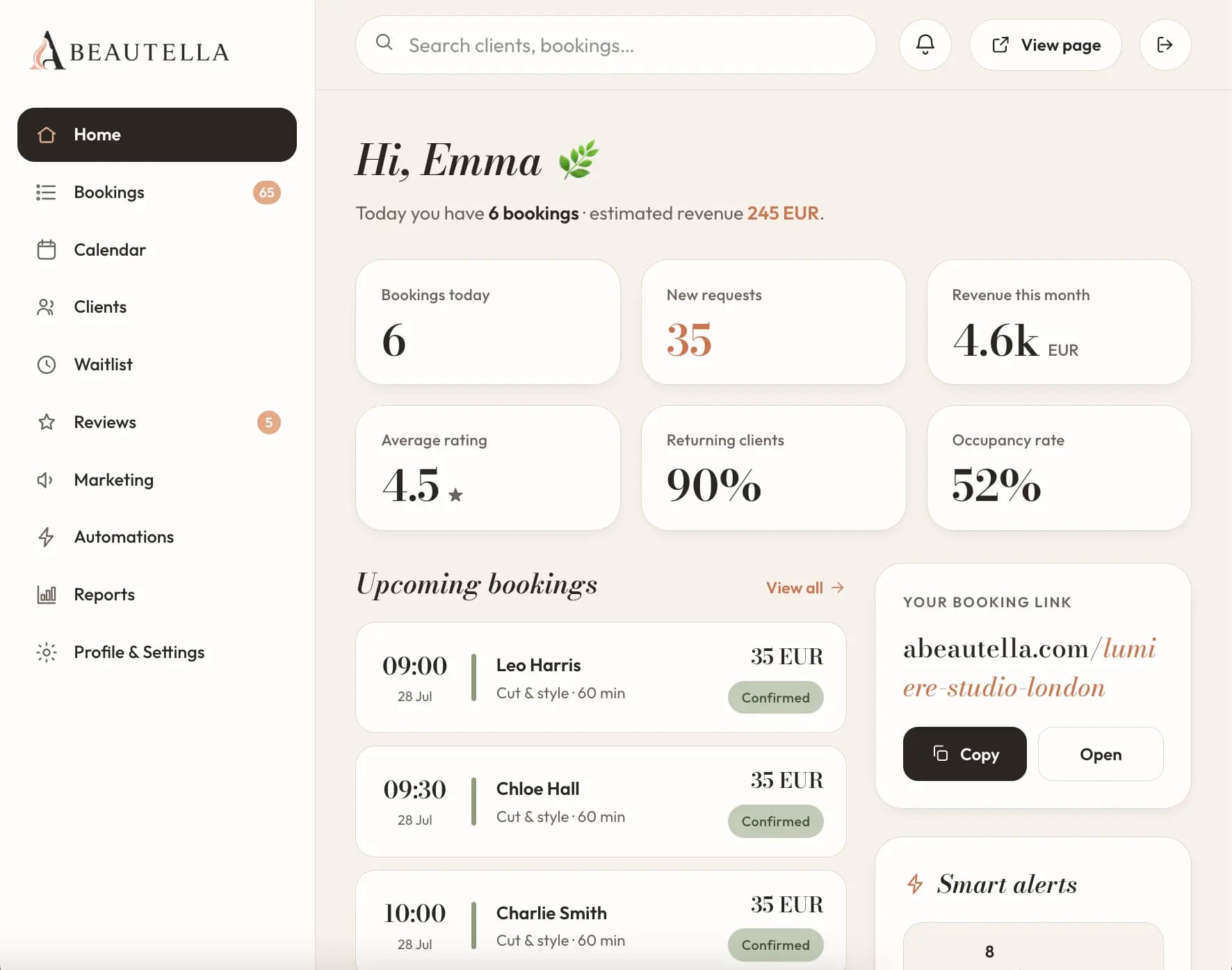 Salon booking software that keeps
